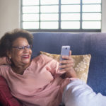 Woman with phone