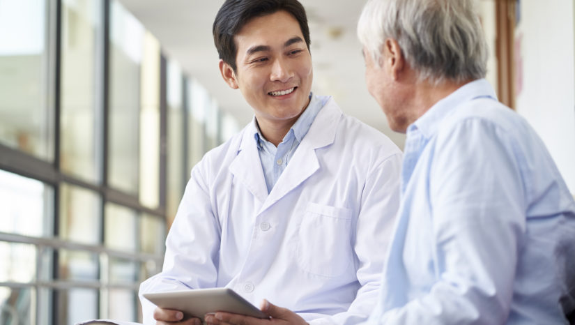 man with doctor